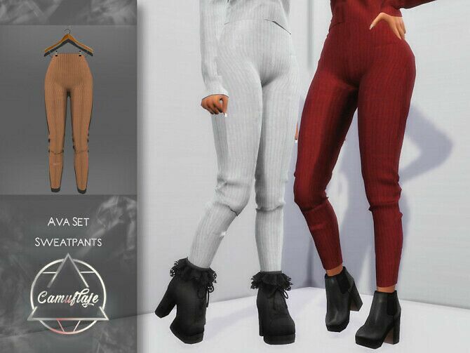 AVA Sweatpants By Camuflaje Sims 4 CC