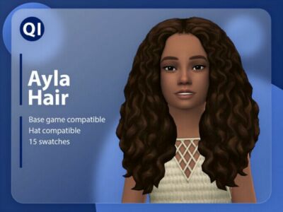 Ayla Hair By Qicc Sims 4 CC