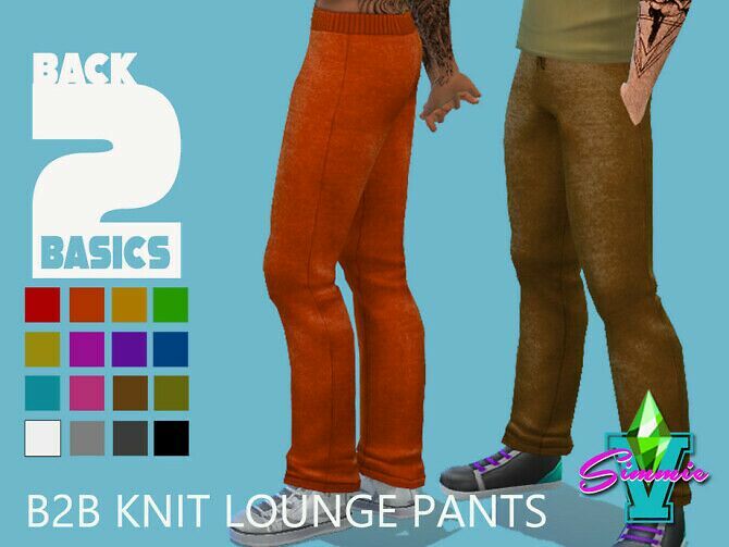 B2B Knit Lounge Pants By Simmiev Sims 4 CC