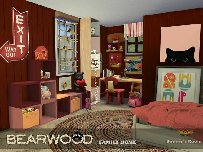 Bearwood Bonnie’s Room By Fredbrenny Sims 4 CC