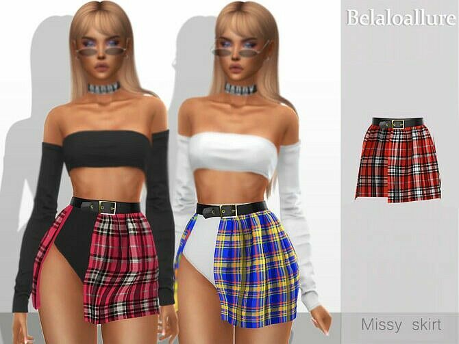 Belaloallure Missy Skirt By Belal1997 Sims 4 CC