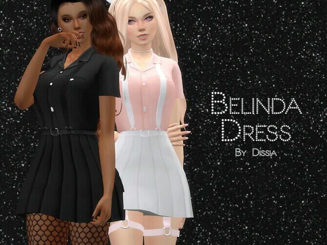 Belinda Dress By Dissia Sims 4 CC