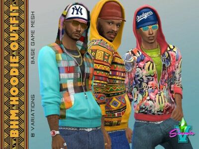 BHM Hoodie Outfit By Simmiev Sims 4 CC