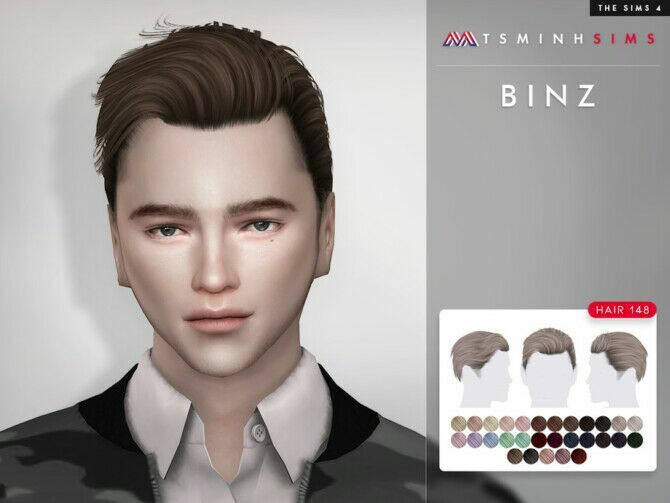 Binz Hair 148 By Tsminhsims Sims 4 CC