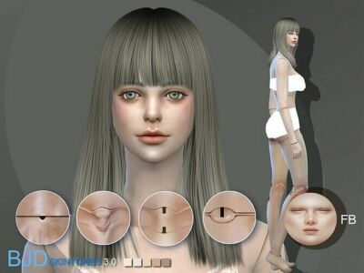 BJD3.0 Doll Skintone FB By S-Club Wmll Sims 4 CC