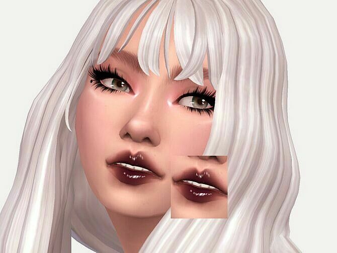 Black Currant Lipgloss By Sagittariah Sims 4 CC