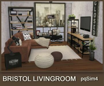 Bristol Living Room At Pqsims4 Sims 4 CC
