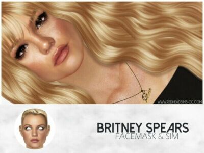 Britney Spears Facemask & Sim At Redheadsims Sims 4 CC