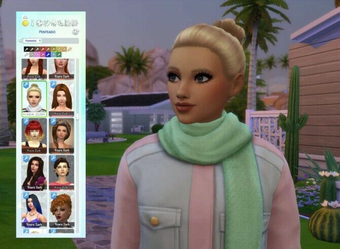 sims 4 cc bun hair conversion at my stuff origin 2