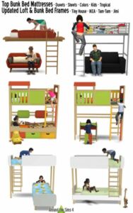 Bunk & Loft Beds By Sandy At Around The Sims 4 Sims 4 CC