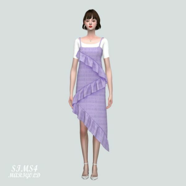 sims 4 cc bustier dress with t shirts at marigold 2