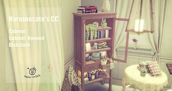 Cabinet 01 SET At Haruinosato’s CC Sims 4 CC