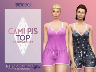 Cami Pjs Top By Nords Sims 4 CC