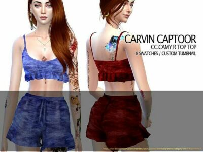 Camy R TOP SET By Carvin Captoor Sims 4 CC