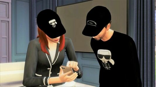 CAP, Sweatshirt & T-Shirt At Meinkatz Creations Sims 4 CC