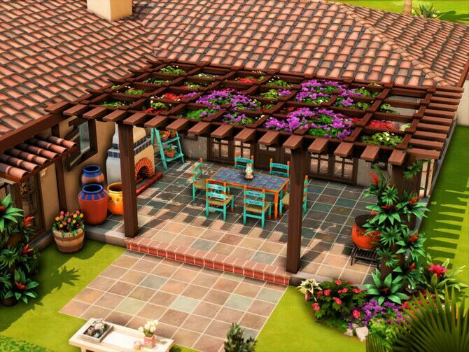 sims 4 cc casa feliz cinco de mayo by xogerardine 3