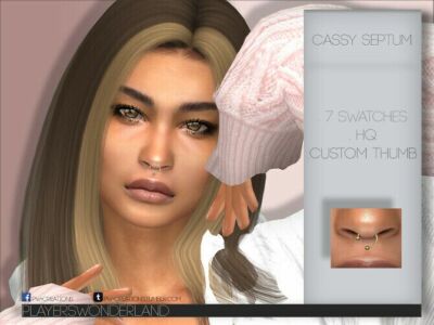 Cassy Septum By Playerswonderland Sims 4 CC