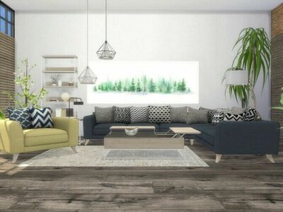 Chandler Living Room By Onyxium Sims 4 CC