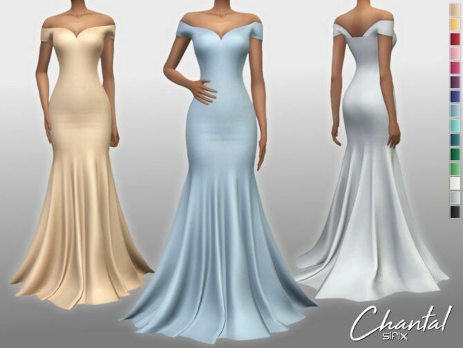 Chantal Dress By Sifix Sims 4 CC