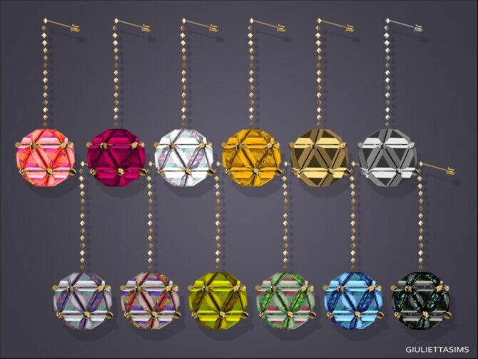 sims 4 cc charmaine earrings by feyona 2