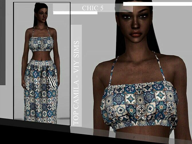 Chic V TOP Camila By VIY Sims Sims 4 CC