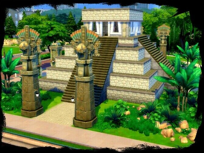 sims 4 cc chichen itza by genkaiharetsu 2