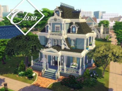 Clara Home By Genkaiharetsu Sims 4 CC