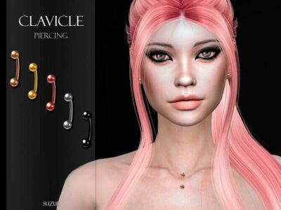 Clavicle Piercing By Suzue Sims 4 CC