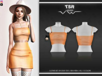 Clothes Set-139 (Crop Top) Bd498 By Busra-Tr Sims 4 CC