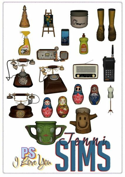 sims 4 cc clutter decorative 18 items at jenni sims 2