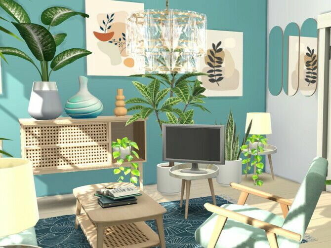 sims 4 cc coastal living room by flubs79 2