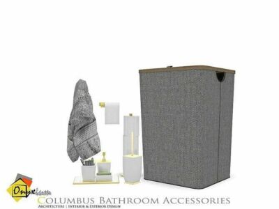 Columbus Bathroom Accessories By Onyxium Sims 4 CC