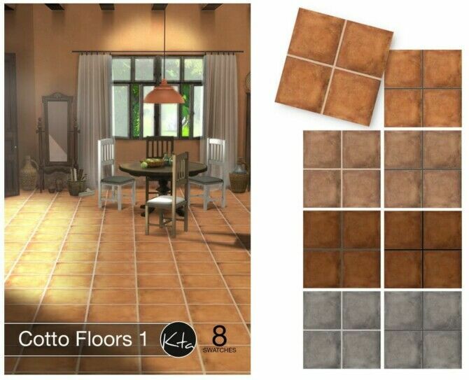 Cotto Floors 1 At Ktasims Sims 4 CC