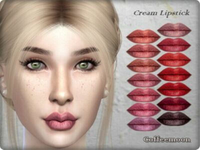 Cream Lipstick By Coffeemoon Sims 4 CC