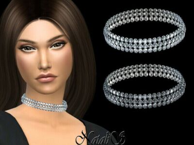 Crystal Short Necklace By Natalis Sims 4 CC