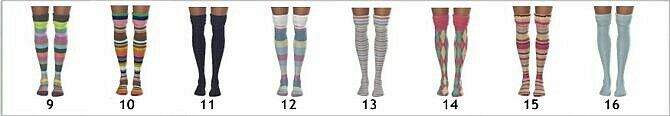 sims 4 cc cuffed socks rolled thigh high socks at sims4sue 3