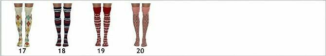 sims 4 cc cuffed socks rolled thigh high socks at sims4sue 4