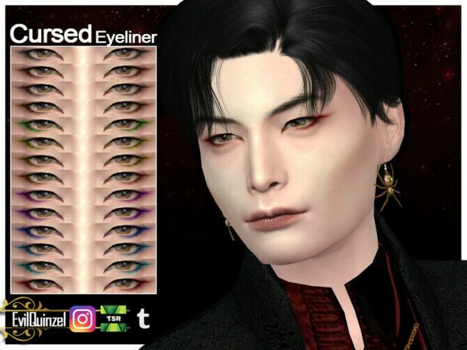 Cursed Eyeliner By Evilquinzel Sims 4 CC