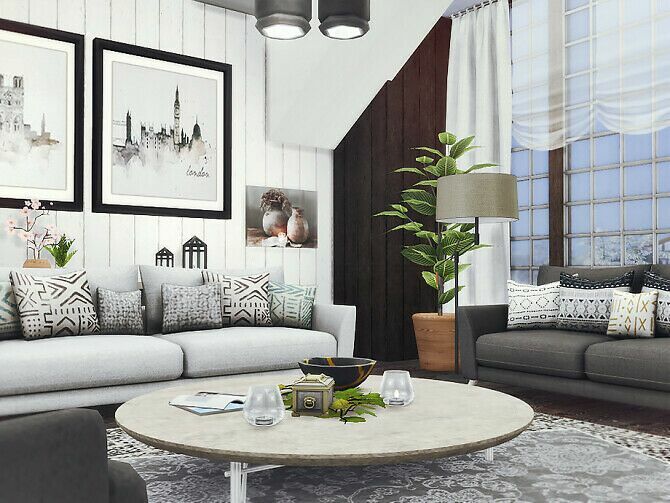 sims 4 cc dani living room by rirann 2