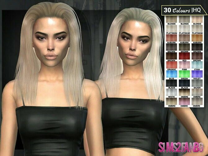 Dara Hair 9 By Sims2Fanbg Sims 4 CC