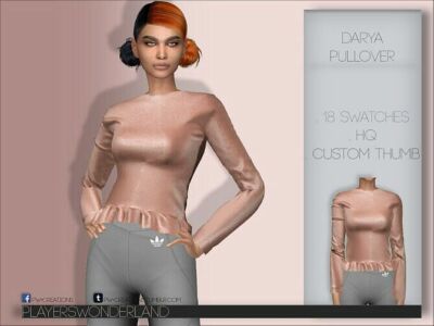 Darya Pullover By Playerswonderland Sims 4 CC