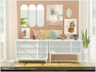 Dayana Decor By Severinka Sims 4 CC