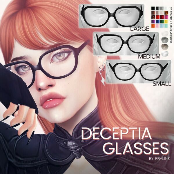 Deceptia Glasses At Praline Sims Sims 4 CC