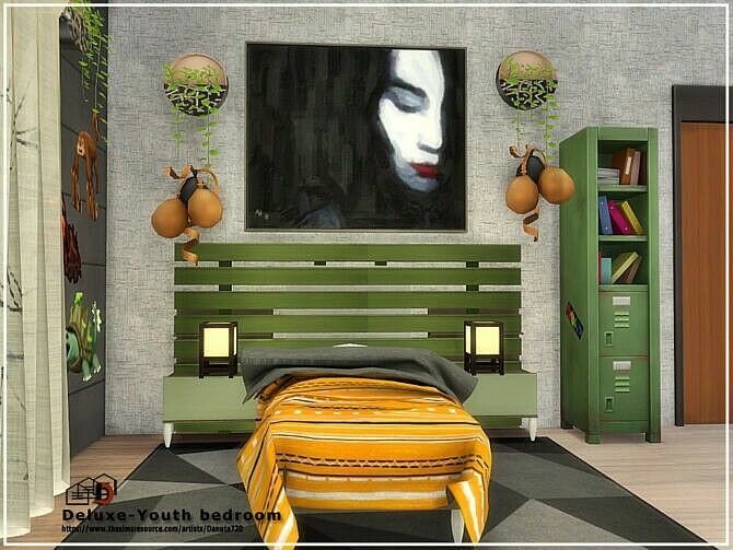 sims 4 cc deluxe youth bedroom by danuta720 2