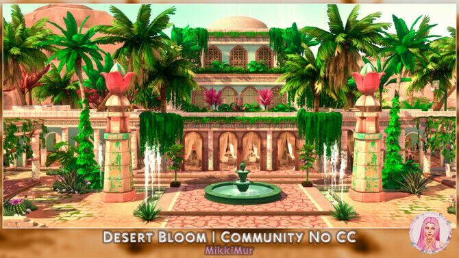 Desert Bloom At Mikkimur Sims 4 CC