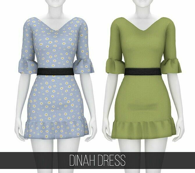 Dinah Dress At Fifths Creations Sims 4 CC