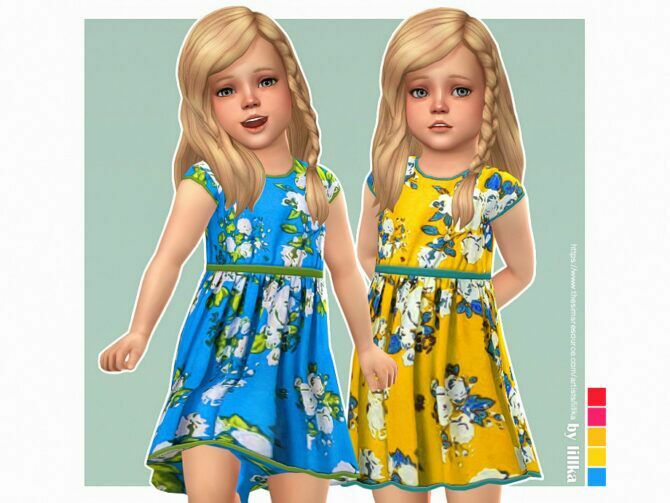 Dinah Dress By Lillka Sims 4 CC