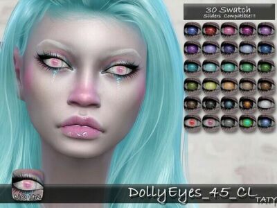 Dolly Eyes 45 CL By Tatygagg Sims 4 CC