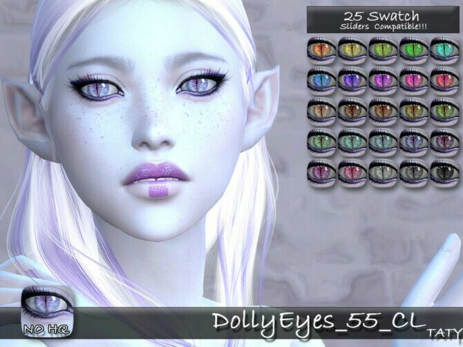 Dolly Eyes 55 By Tatygagg Sims 4 CC