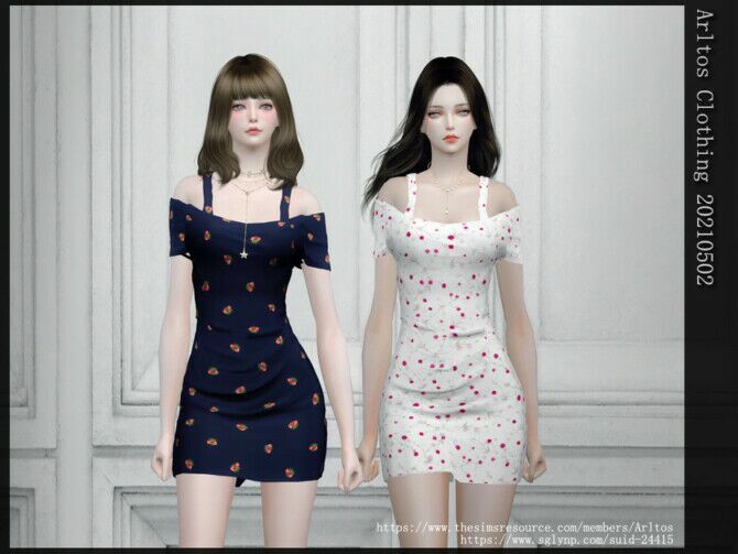 Dress 20210502 By Arltos Sims 4 CC